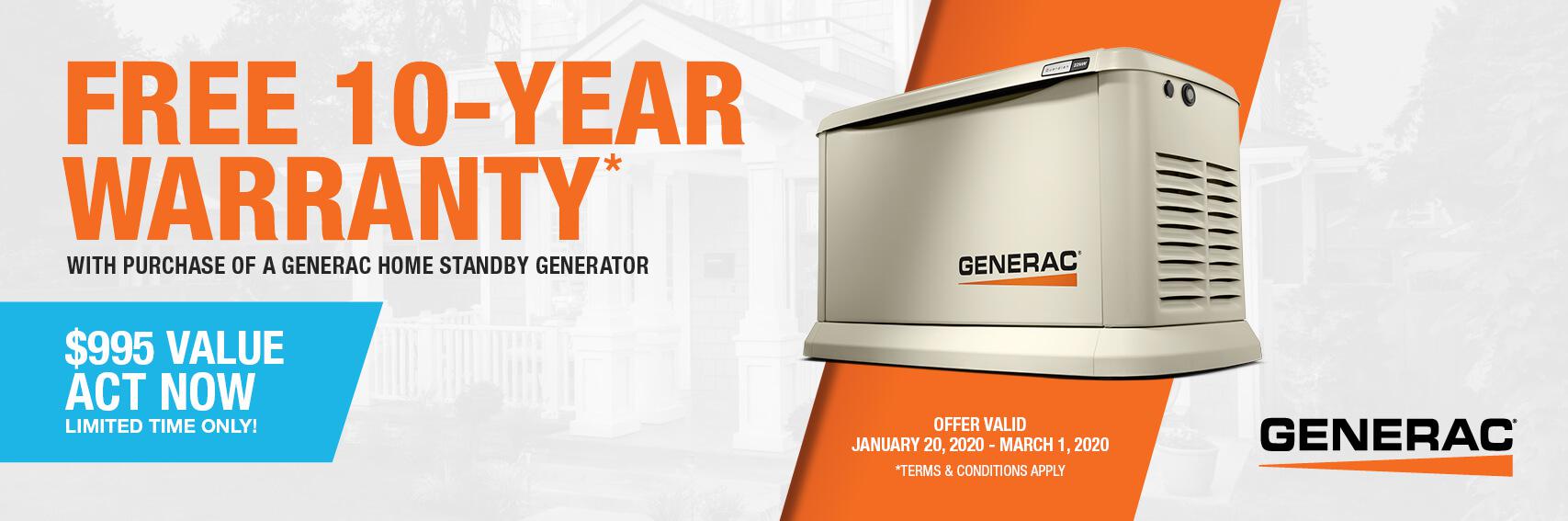 Homestandby Generator Deal | Warranty Offer | Generac Dealer | Eupora, MS